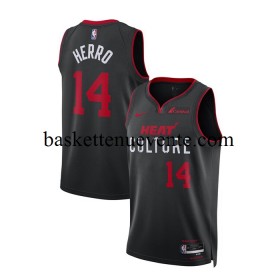 Maillot Basket Miami Heat Tyler Herro 14 Nike 2023-2024 City Edition Noir Swingman - Homme